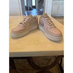 Nike Air Force 1 07 Pink Iridescent Holographic Low Top Sneakers Women